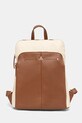 Plecak damski ze skóry ekologicznej kolor brązowy mieści A4 brązowy RS25.TPD701