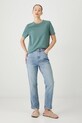 T-shirt bawełniany damski gładki interlock kolor zielony RS25.TSD030 zielony RS25