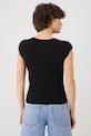 Odzież T-shirt damski gładki z modalem kolor czarny RS25.TSD070 czarny