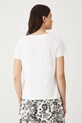 Odzież T-shirt bawełniany damski gładki kolor beżowy RS25.TSD0B0 beżowy