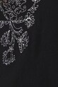 T-shirt damski z ozdobną aplikacją kolor czarny RS25.TSD102 czarny