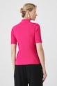 Odzież T-shirt damski prążkowany z wiskozą kolor różowy RS25.TSD200 różowy