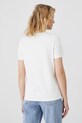 T-shirt bawełniany damski z kolekcji Eviva L'arte z elastanem kolor beżowy beżowy RS25.TSD259