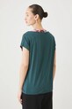 Odzież T-shirt damski z wiskozą z nadrukiem kolor turkusowy RS25.TSD303 turkusowy