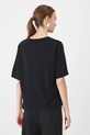 T-shirt bawełniany damski z elastanem by Mila Raczkowska, Grafika Polska kolor czarny czarny RS25.TSD458