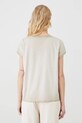 Oblečení Bavlněné tričko s potiskem béžová barva RS25.TSD611 béžová