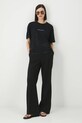 Odzież T-shirt bawełniany damski by Barbora Idesová, Sense of Values kolor czarny RS25.TSD657 czarny