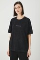 T-shirt bawełniany damski by Barbora Idesová, Sense of Values kolor czarny czarny RS25.TSD657
