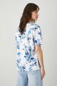 T-shirt bawełniany damski z elastanem wzorzysty kolor beżowy RS25.TSD706 beżowy RS25