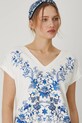 Medicine t-shirt bawełniany beżowy RS25.TSD710