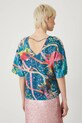 Medicine T-shirt in cotone turchese RS25.TSD856