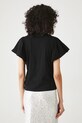 Odzież T-shirt bawełniany damski z aplikacją kolor czarny RS25.TSD900 czarny