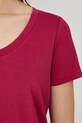 T-shirt damski gładki z modalem kolor czerwony RS25.TSD903 czerwony