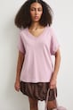 Oblečenie Bavlnené tričko Medicine RS25-TSDA06 ružová