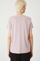 Odzież T-shirt bawełniany damski z efektem sprania kolor różowy RS25.TSDA09 różowy