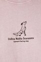 T-shirt bawełniany damski z efektem sprania kolor różowy RS25.TSDA09 różowy