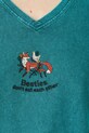 Medicine t-shirt bawełniany turkusowy RS25.TSDA10