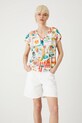 Odzież T-shirt bawełniany damski wzorzysty RS25.TSDB05 multicolor
