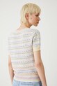 Odzież T-shirt bawełniany damski ażurowy kolor multicolor RS25.TSDB22 multicolor