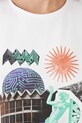 T-shirt bawełniany damski z elastanem z nadrukiem kolor biały RS25.TSDC06 biały