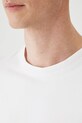 T-shirt bawełniany męski z elastanem gładki kolor biały RS25.TSM022 biały