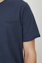 T-shirt bawełniany męski gładki kolor niebieski RS25.TSM060 niebieski