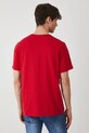 Odzież T-shirt bawełniany męski gładki kolor czerwony RS25.TSM091 czerwony