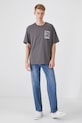 Odzież T-shirt bawełniany męski z kolekcji Eviva L'arte kolor szary RS25.TSM255 szary