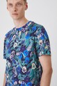T-shirt bawełniany męski z kolekcji Eviva L'arte kolor czarny RS25.TSM264 niebieski RS25