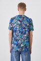 T-shirt bawełniany męski z kolekcji Eviva L'arte kolor czarny niebieski RS25.TSM264