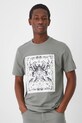 Medicine tricou din bumbac print verde RS25.TSM404