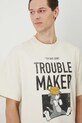 Medicine t-shirt bawełniany beżowy RS25.TSM678
