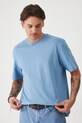 T-shirt bawełniany męski gładki kolor niebieski RS25.TSMA01 niebieski RS25