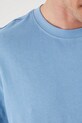 T-shirt bawełniany męski gładki kolor niebieski RS25.TSMA01 niebieski