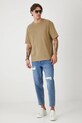 T-shirt bawełniany męski gładki kolor zielony RS25.TSMA01 zielony RS25