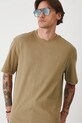 T-shirt bawełniany męski gładki kolor zielony zielony RS25.TSMA01