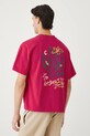 Odzież T-shirt bawełniany męski z nadrukiem i haftem RS25.TSMA13 czerwony