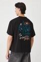 Odzież T-shirt bawełniany męski z nadrukiem i haftem RS25.TSMA13 czarny
