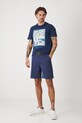 Odzież T-shirt bawełniany męski z kolekcji Medicine x Słowiński Park Narodowy kolor granatowy RS25.TSMA51 granatowy