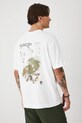 T-shirt bawełniany męski z kolekcji Medicine x Słowiński Park Narodowy kolor biały biały RS25.TSMA57