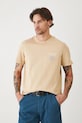 T-shirt bawełniany męski z kolekcji Medicine x Słowiński Park Narodowy kolor beżowy RS25.TSMA58 beżowy RS25