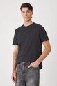 T-shirt męski melanżowy kolor czarny czarny RS25.TSMB01