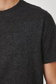 T-shirt męski melanżowy kolor czarny RS25.TSMB01 czarny