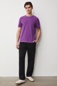 T-shirt bawełniany męski z fakturą kolor fioletowy RS25.TSMB04 fioletowy RS25