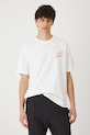 Odzież T-shirt bawełniany męski z nadrukiem i haftem kolor biały RS25.TSMB12 biały