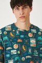 Medicine t-shirt bawełniany turkusowy RS25.TSMB17