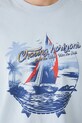 T-shirt bawełniany męski z nadrukiem kolor niebieski RS25.TSMB21 niebieski