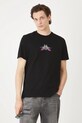 T-shirt bawełniany męski z nadrukiem kolor czarny RS25.TSMC15 czarny RS25