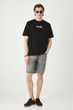 T-shirt bawełniany męski z nadrukiem kolor czarny RS25.TSMC17 czarny RS25