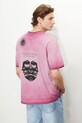 T-shirt bawełniany męski Tattoo Art by Michał Kidacki RS25.TSMC56 różowy RS25